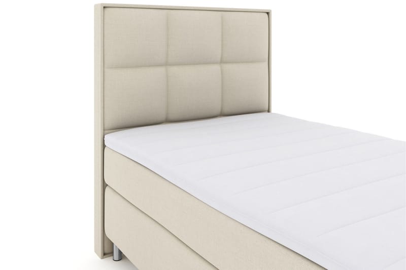 Select No 3 Komplett Sengepakke 120x200 Medium - Beige/Metallben - Møbler - Senger - Enkeltsenger
