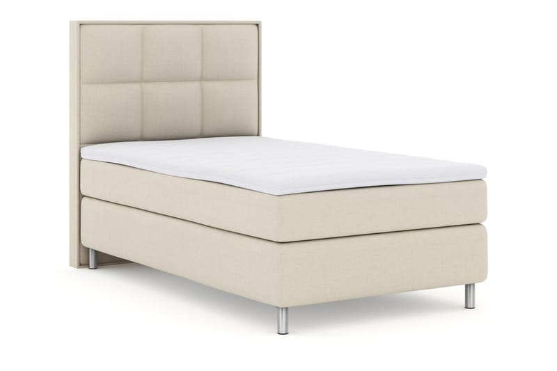 Select No 3 Komplett Sengepakke 120x200 Medium - Beige/Metallben - Møbler - Senger - Enkeltsenger