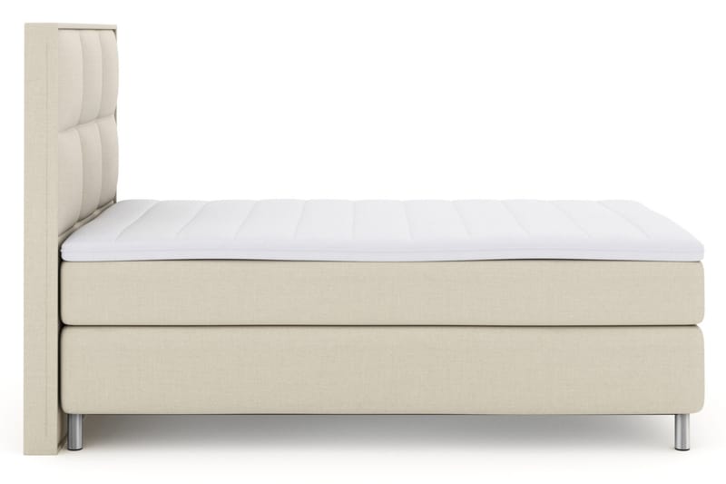 Select No 3 Komplett Sengepakke 120x200 Medium - Beige/Metallben - Møbler - Senger - Enkeltsenger