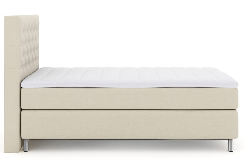 Select No 3 Komplett Sengepakke 120x200 Medium - Beige/Metallben - Møbler - Senger - Enkeltsenger
