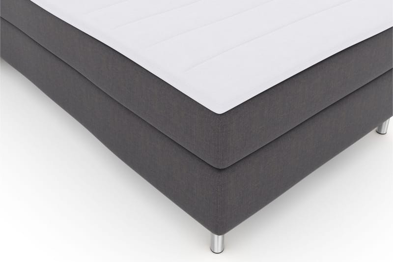 Select No 3 Komplett Sengepakke 120x200 Medium - Mørkegrå/Metallben - Møbler - Senger - Enkeltsenger