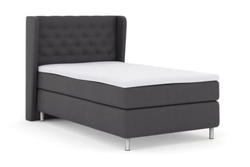 Select No 3 Komplett Sengepakke 120x200 Medium - Mørkegrå/Metallben - Møbler - Senger - Enkeltsenger