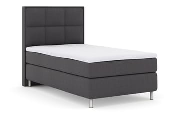 Select No 3 Komplett Sengepakke 120x200 Medium - Mørkegrå/Metallben - Møbler - Senger - Enkeltsenger