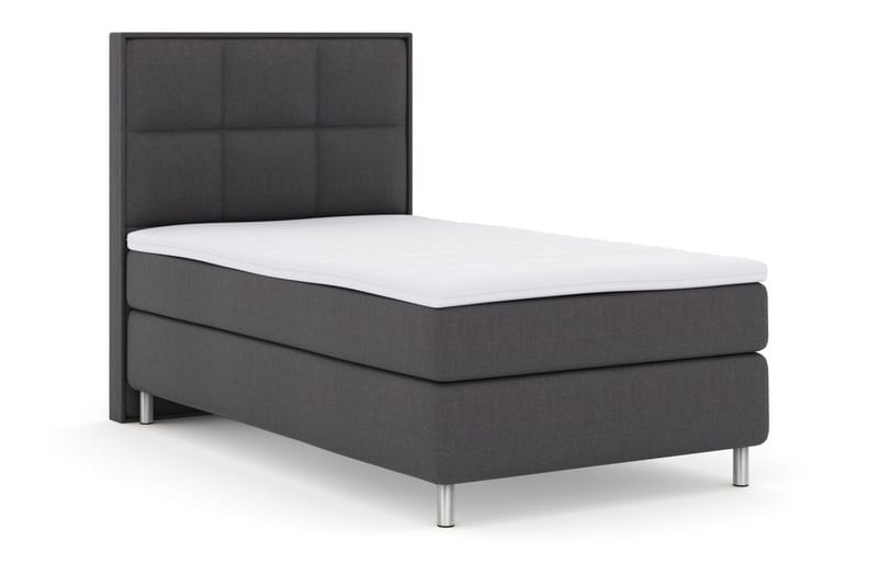 Select No 3 Komplett Sengepakke 120x200 Medium - Mørkegrå/Metallben - Møbler - Senger - Enkeltsenger