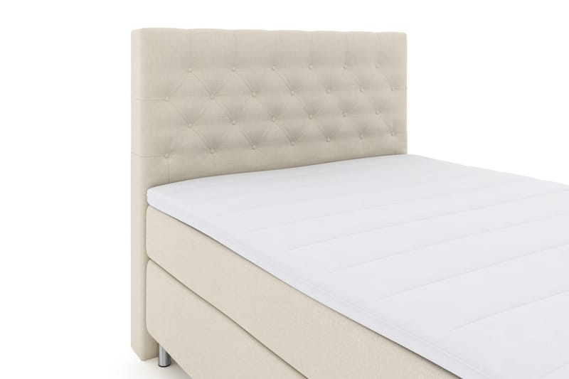 Select No 3 Komplett Sengepakke 140x200 Fast - Beige/Metallben - Møbler - Senger - Kontinentalsenger