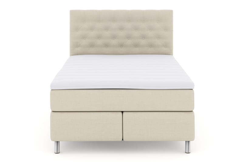 Select No 3 Komplett Sengepakke 140x200 Fast, Beige/Metallben