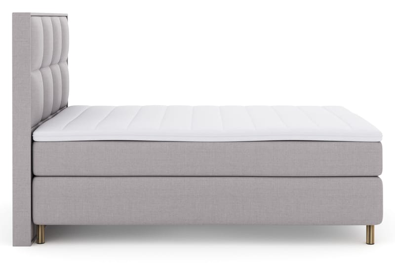 Select No 3 Komplett Sengepakke 140x200 Fast - Lysegrå/Kobberben - Møbler - Senger - Kontinentalsenger