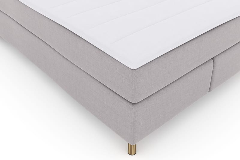 Select No 3 Komplett Sengepakke 140x200 Fast - Lysegrå/Kobberben - Møbler - Senger - Kontinentalsenger