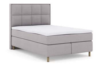 Select No 3 Komplett Sengepakke 140x200 Fast - Lysegrå/Kobberben - Møbler - Senger - Kontinentalsenger