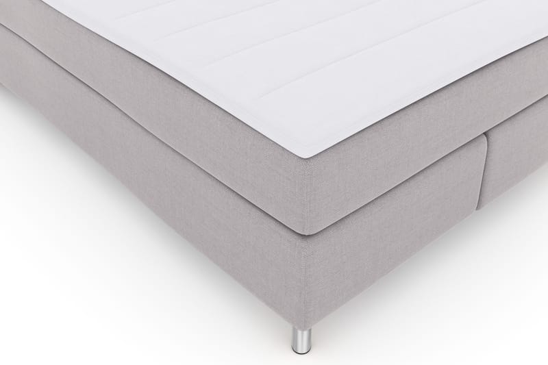 Select No 3 Komplett Sengepakke 140x200 Fast - Lysegrå/Metallben - Møbler - Senger - Kontinentalsenger