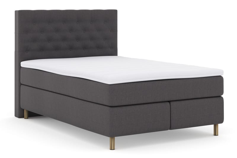 Select No 3 Komplett Sengepakke 140x200 Fast - Mørkegrå/Kobberben - Møbler - Senger - Kontinentalsenger
