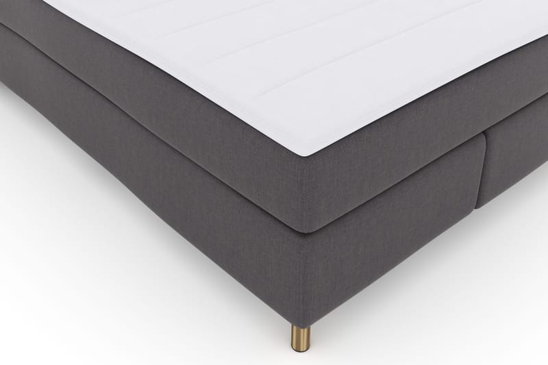 Select No 3 Komplett Sengepakke 140x200 Fast - Mørkegrå/Kobberben - Møbler - Senger - Kontinentalsenger