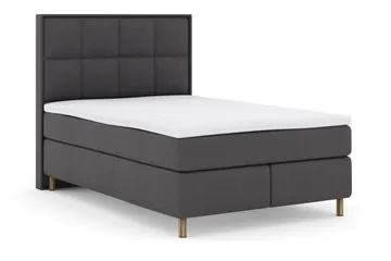 Select No 3 Komplett Sengepakke 140x200 Fast - Mørkegrå/Kobberben - Møbler - Senger - Kontinentalsenger