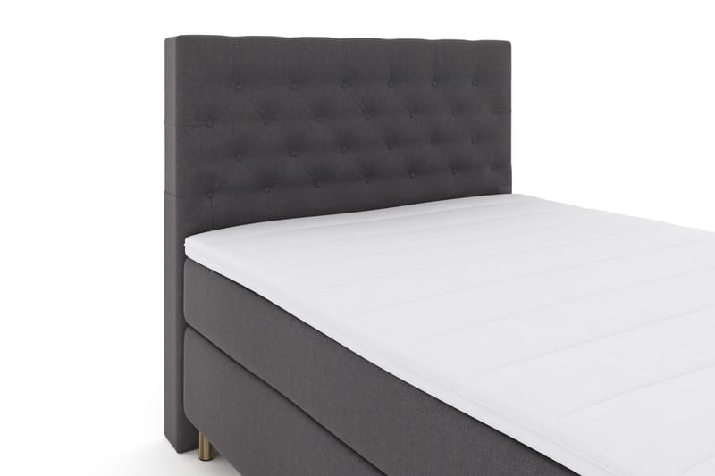 Select No 3 Komplett Sengepakke 140x200 Fast - Mørkegrå/Kobberben - Møbler - Senger - Kontinentalsenger