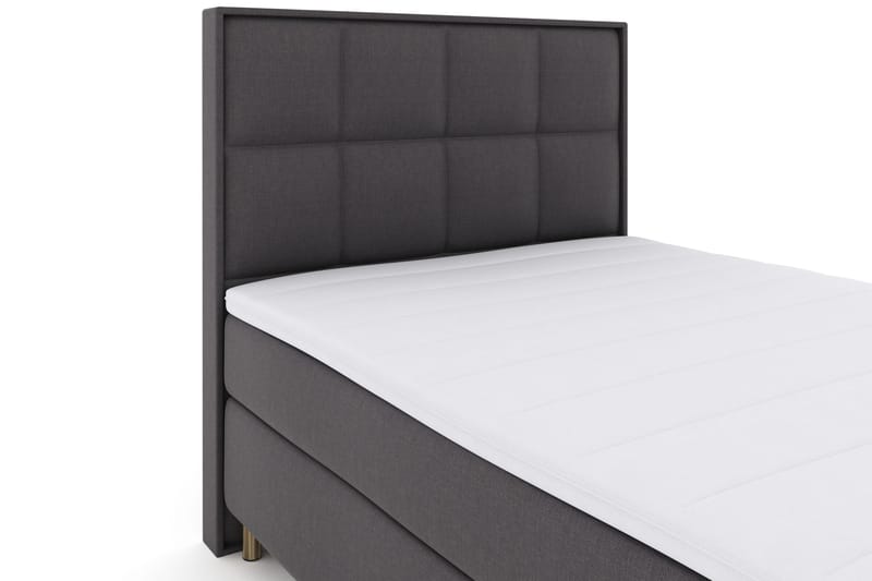 Select No 3 Komplett Sengepakke 140x200 Fast - Mørkegrå/Kobberben - Møbler - Senger - Kontinentalsenger