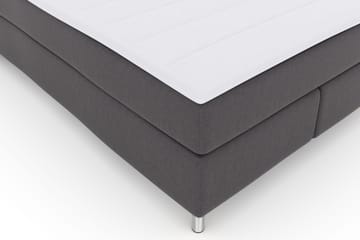 Select No 3 Komplett Sengepakke 140x200 Fast - Mørkegrå/Metallben - Møbler - Senger - Kontinentalsenger