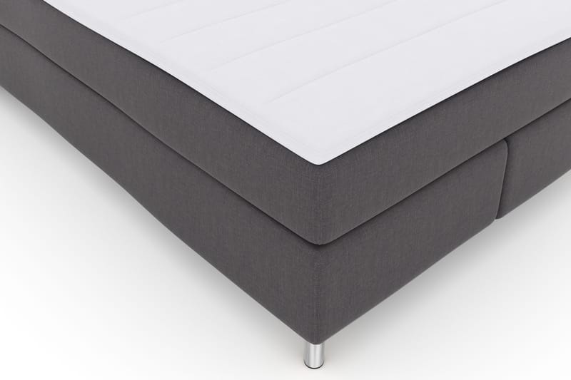Select No 3 Komplett Sengepakke 140x200 Fast - Mørkegrå/Metallben - Møbler - Senger - Kontinentalsenger