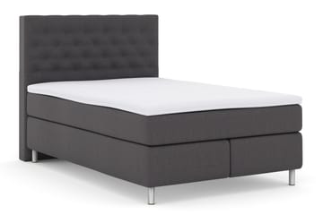 Select No 3 Komplett Sengepakke 140x200 Fast - Mørkegrå/Metallben - Møbler - Senger - Kontinentalsenger