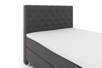 Select No 3 Komplett Sengepakke 140x200 Fast - Mørkegrå/Metallben - Møbler - Senger - Kontinentalsenger