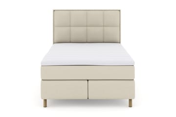 Select No 3 Komplett Sengepakke 140x200 Fast/Medium - Beige/Kobberben - Møbler - Senger - Kontinentalsenger