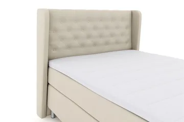 Select No 3 Komplett Sengepakke 140x200 Fast/Medium - Beige/Metallben - Møbler - Senger - Kontinentalsenger