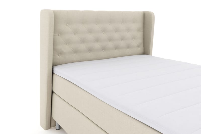 Select No 3 Komplett Sengepakke 140x200 Fast/Medium - Beige/Metallben - Møbler - Senger - Kontinentalsenger
