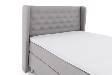 Select No 3 Komplett Sengepakke 140x200 Fast/Medium - Lysegrå/Metallben - Møbler - Senger - Kontinentalsenger