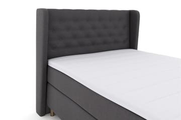 Select No 3 Komplett Sengepakke 140x200 Fast/Medium - Mørkegrå/Kobberben - Møbler - Senger - Kontinentalsenger
