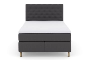 Select No 3 Komplett Sengepakke 140x200 Fast/Medium - Mørkegrå/Kobberben - Møbler - Senger - Kontinentalsenger