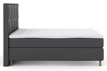 Select No 3 Komplett Sengepakke 140x200 Fast/Medium - Mørkegrå/Kobberben - Møbler - Senger - Kontinentalsenger