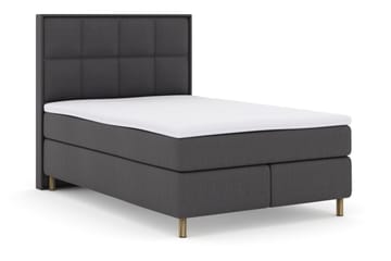 Select No 3 Komplett Sengepakke 140x200 Fast/Medium - Mørkegrå/Kobberben - Møbler - Senger - Kontinentalsenger