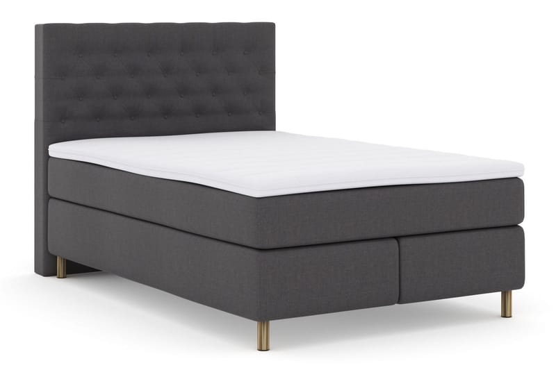 Select No 3 Komplett Sengepakke 140x200 Medium - Mørkegrå/Kobberben - Møbler - Senger - Kontinentalsenger
