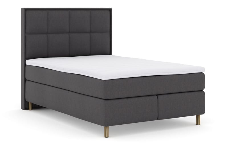 Select No 3 Komplett Sengepakke 140x200 Medium - Mørkegrå/Kobberben - Møbler - Senger - Kontinentalsenger