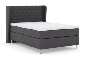 Select No 3 Komplett Sengepakke 140x200 Medium - Mørkegrå/Metallben - Møbler - Senger - Kontinentalsenger