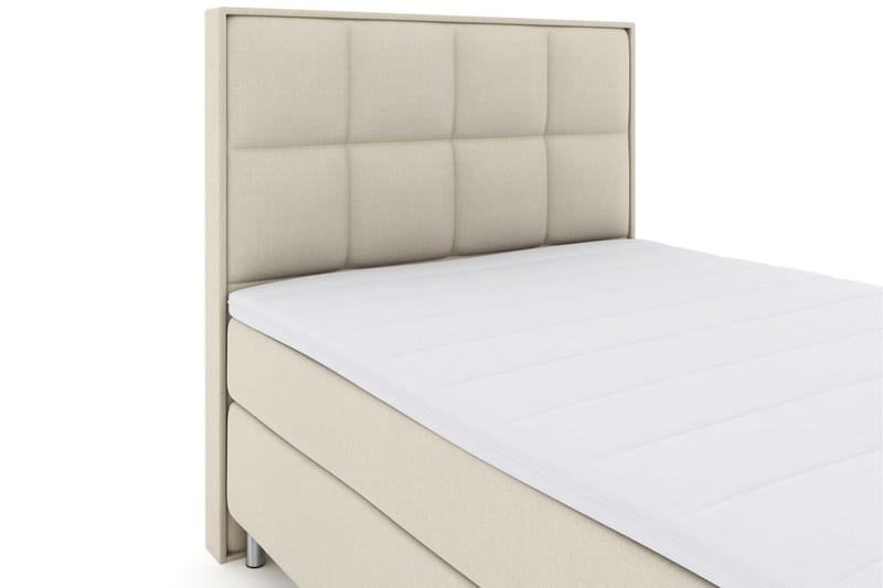 Select No 3 Komplett Sengepakke 160x200 Fast - Beige/Metallben - Møbler - Senger - Kontinentalsenger