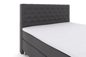 Select No 3 Komplett Sengepakke 160x200 Fast - Mørkegrå/Metallben - Møbler - Senger - Kontinentalsenger