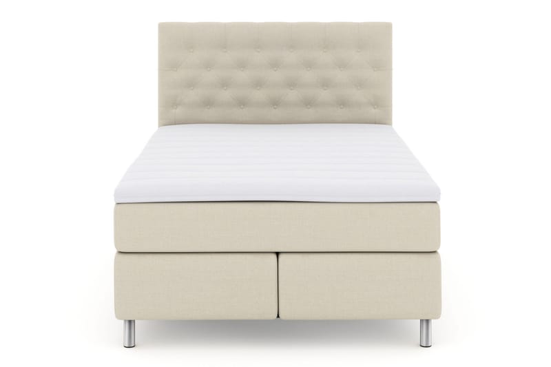 Select No 3 Komplett Sengepakke 160x200 Fast/Medium, Beige/Metallben