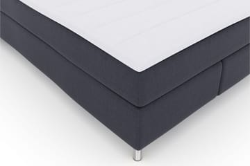 Select No 3 Komplett Sengepakke 160x200 Fast/Medium - Blå/Metallben - Møbler - Senger - Kontinentalsenger