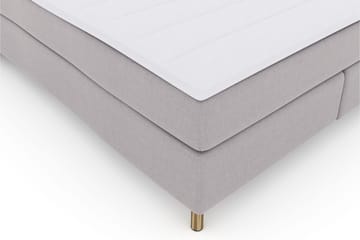 Select No 3 Komplett Sengepakke 160x200 Fast/Medium - Lysegrå/Kobberben - Møbler - Senger - Kontinentalsenger