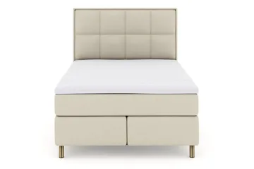 Rutete Sengegavl 160 cm - Beige