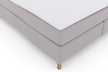 Select No 3 Komplett Sengepakke 160x200 Medium - Lysegrå/Kobberben - Møbler - Senger - Kontinentalsenger