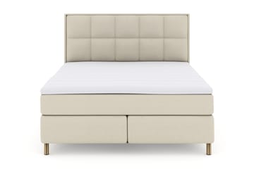 Rutete Sengegavl 180 cm - Beige