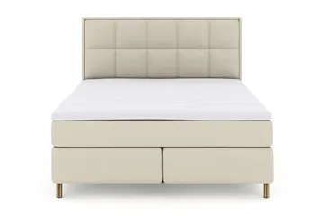 Rutete Sengegavl 180 cm - Beige