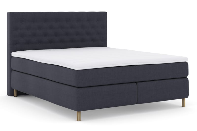 Select No 3 Komplett Sengepakke 180x200 Fast - Blå/Kobberben - Møbler - Senger - Kontinentalsenger