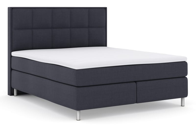 Select No 3 Komplett Sengepakke 180x200 Fast - Blå/Metallben - Møbler - Senger - Kontinentalsenger