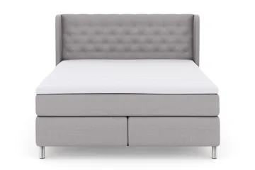 Sengegavl med Sider 180 cm - Lysegrå