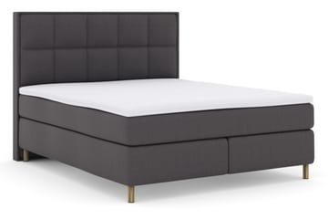 Select No 3 Komplett Sengepakke 180x200 Fast - Mørkegrå/Kobberben - Møbler - Senger - Kontinentalsenger