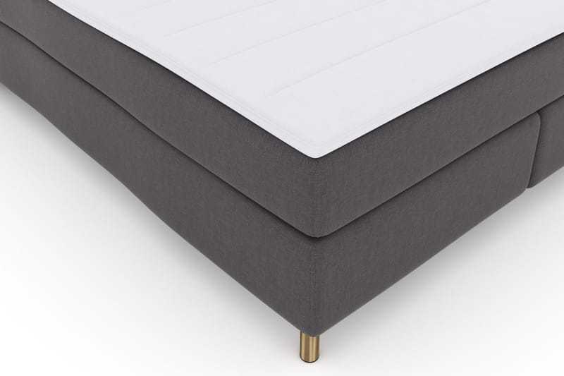 Select No 3 Komplett Sengepakke 180x200 Fast - Mørkegrå/Kobberben - Møbler - Senger - Kontinentalsenger