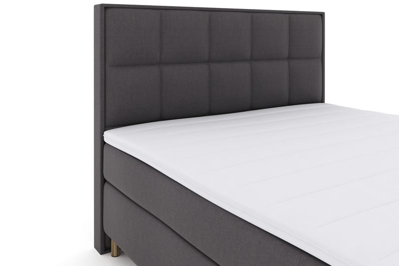 Select No 3 Komplett Sengepakke 180x200 Fast - Mørkegrå/Kobberben - Møbler - Senger - Kontinentalsenger
