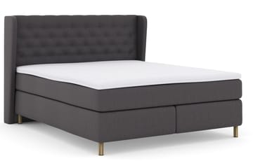 Select No 3 Komplett Sengepakke 180x200 Fast - Mørkegrå/Kobberben - Møbler - Senger - Kontinentalsenger